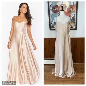 Gorgeous New Show Me Your Mumu Faith Luxe Satin Maxi Dress!